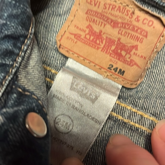 Levi's Original Baby Blue Denim Jean Jacket - 24 months - Picture 7 of 9